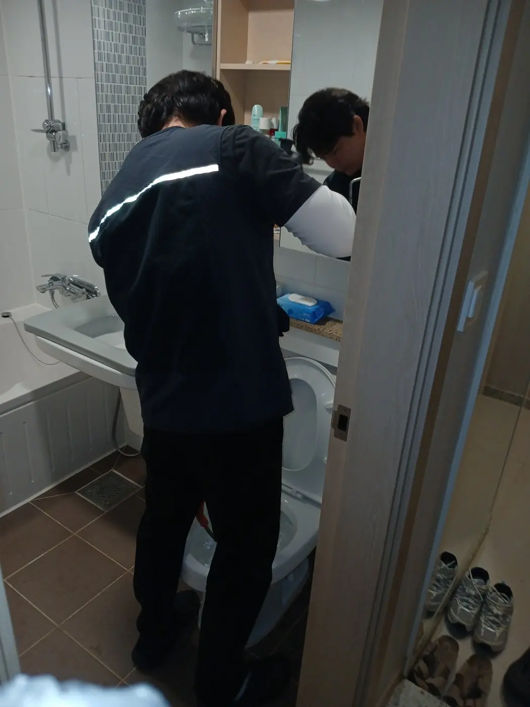 강남구 역삼동 변기막힘 배수 점검 현장